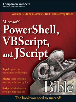 cover image of Microsoft PowerShell, VBScript and JScript Bible